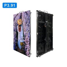 실내 P3.91 임대 LED 스크린 패널 500x1000mm 풀 컬러 벽 RGB 디스플레이