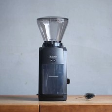Baratza 바라짜 전동 커피 원두 그라인더 분쇄기 엔코, C. 투명 콩 사일로 블랙