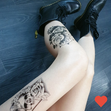 6종류 패션 타투스티커 해골 모양 샹들리에