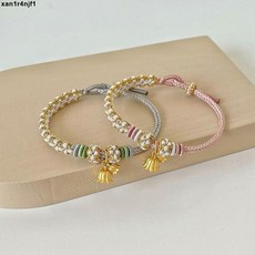 優質手鏈 台灣出貨 新款小紅書爆款鈴蘭花手繩鈴蘭花小花配件百搭不掉色ins小清新風