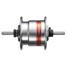 시마노 SHIMANO 허브 다이너모 DH2N40 JC 2024인치 대응 실버 28H 너트타입 J26V2.4W OLD93mm ADH2N40JCFS, 1개