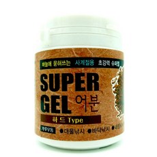 슈퍼젤 하드타입 흔들이 부푸리 가루우동 점력제 집어제 사계절용, 2개, 70g