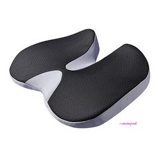 기능성방석 바른 체중분산 골반 밸런스 자세 데이쿠션 엉덩이쿠션 자동차매트 사무실 메모리폼 의자 에어 릴렉스 차량용ibw241, MMSd_그레이