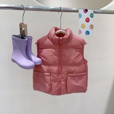 兒童輕便羽絨背心 立領無袖保暖外套 多色可選