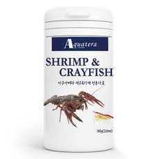 아쿠아테라 프리미엄 고단백 새우&가재 전용사료 180g(250ml), 1개