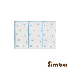 Simba 小獅王辛巴 極柔感印花紗布手帕(3入)