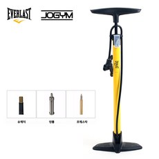 에버라스트 스탠딩 자전거펌프 공기주입 휴대용, 1개, 노랑