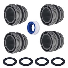 FizzCove 범용 교체용 수영장 호스 어댑터 - 3.8cm1-1/4인치 및 3.8cm1-1/2인치 호스 연결부에 모두 적합 - Intex 지상 수영장 펌프 필터 및 해수, B-어댑터