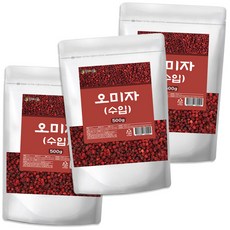 말린 오미자 건재 WB, 500g, 3개, 500g, 1개입