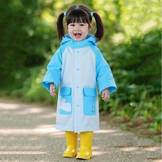 루미포유 KC인증 아동 우비 남아 여아 유치원 등교 레인코트
