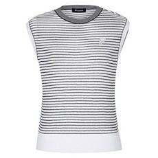 레노마골프 여성 스트라이프 라운드 니트 베스트 RWSVM6207-199