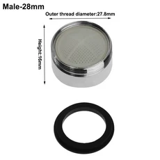 욕실 주방 필터 물 절약 탭 통풍기 와셔 버블러 포함 가정용 필터 깍지 수도꼭지 액세서리 16-28mm, 02 Male-28mm