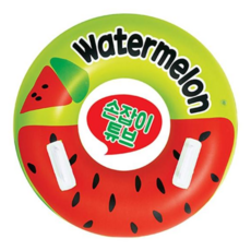 보행기튜브 라온토이 워터멜론 물놀이 튜브 국산 KC인증 75cm, 본상품