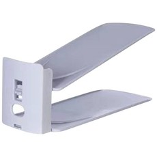 雙層鞋托架 三檔高度可調 可拆卸收納 加厚PP環保材質 防滑鞋架, 淺灰, 1個