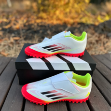 아디다스 F50 TF 주니어 남아 여아 풋살화 끈없는 찍찍이 키즈 인조잔디용 풋살화