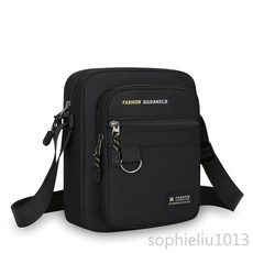 FASHION XIUXIANXILIE 多層置物單肩包, 黑色
