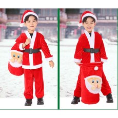 金絲絨毛絨聖誕服兒童聖誕裝，快速出貨，適合活動聚餐表演的服裝