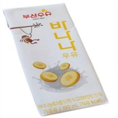 부산우유 멸균 바나나우유, 120개, 190ml