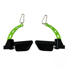 체육관 랫 풀 다운 바 피트니스 조정 운동 T바 하이 로우 풀리 케이블 부착물 이두근 삼두근 등 근육 블래스터 핸들, SP04-GREEN, 1개