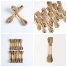 復古麻繩 手工編織裝飾禮品繩 DIY黃麻繩子, 1個, 量大諮詢客服:4米復古麻繩,1捆2米麻繩 不夠用