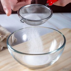 스텐레스 소형 손잡이 홈베이킹 커피필터 차 거름망 분말 밀가루 고운망 체, 1개