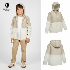 [백화점 출고] 블랙야크 키즈 남아 BKM 판다르 자켓 라이트 베이지 후드 바람막이 점퍼