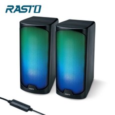 RASTO RD13 炫彩RGB 2.0聲道多媒體喇叭, 1個