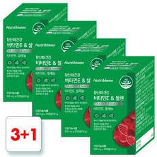 뉴트리바이옴 항산화건강 비타민E & 셀렌 셀레늄, 60정, 4개