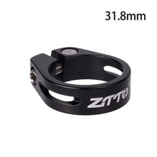 ZTTO 자전거 시트 포스트 클램프 31.8/34.9mm 튜브 MTB 도로 클립 알루미늄 합금 안장, 3)31.8mm Black, 1개