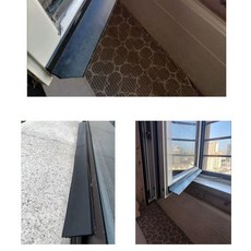 窗戶密封擋雨條 窗戶擋水條 有效阻擋雨水倒灌, 1個, 新款升級*窗沿黑色擋雨防水條,防嗮防水背膠加寬5.5釐米*1米長