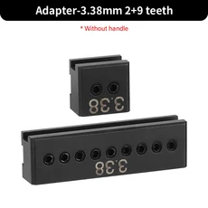 WUTA 다기능 가죽 구멍 펀치 원형 프리킹 다리미 스티칭 펀칭 교체 가능 헤드 공예, 13)Adapter-338mm2-9teet