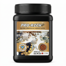 프로리치 테라핀 반수생거북이사료 베이비용 VER2, 3개, 80g