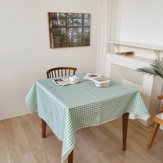 [H]체크방수식탁보 캠핑방수식탁보 4color, 그린140*120