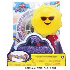 플레이도우 반짝이 믹스 슬라임, 혼합색상, 350g, 1개