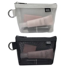 푸꾸푸꾸 메쉬파우치 화장품 립스틱 메이크업 휴대용 미니 파우치