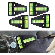 4개 세트 자석 RV 수평기 나사 고정 T자형 이중용 부품 액세서리 외부 수평 및 안정화 캠핑카 여행용 트레일러 카메라, 검정