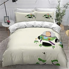 성인과 어린이를 위한 토이 스토리 3D 프린트 커버 침구 세트 지퍼 마이크로 화이버 싱글, 04 g4