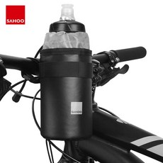 SAHOO 보냉 보온 아이스 생수 물병 거치대 주머니 파우치 케이지, 3-112050(BLACK), 1개