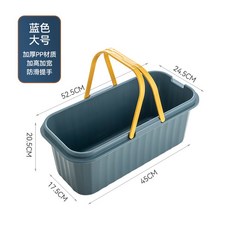 양동이 버킷 소형-랜덤 일반형 접이식 바께스 발송 바케스 사각, 블루 라지 바퀴포함, 1L