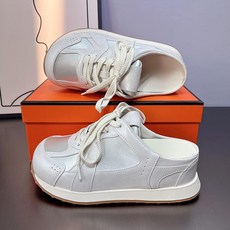 키높이 블로퍼 뮬운동화 통굽 6cm 가보시 세미슬리퍼