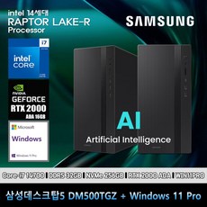 삼성 데스크탑 코어i7 14세대 RTX2000 Ada 컴퓨터 DM500TGZ-Zi7ADB-RTX2000 Ada 11PRO i7-14700 32GB SSD256GB 고사양