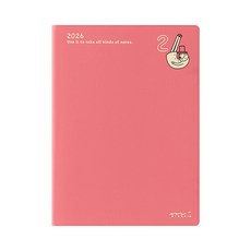 日本 MIDORI《2026 Pocket Diary 手帳 - 歐吉桑》月間, 1個, 紅色