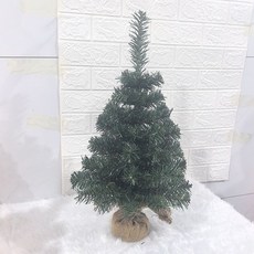 甜蜜cosmetics 小型聖誕樹家用套餐 45/60cm 迷你綠樹雪樹擺件裝飾品, 高檔綠樹60cm+布