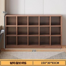 목재 수납장 거실 쇼케이스 틈새 정리 보관함 캐비닛 거실장식장, 15칸 150x30x93 남미호두