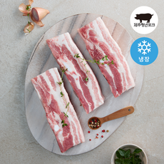 제주흑돼지 캠핑용 삼겹살 오겹살 500g 1kg 바베큐 BBQ 두께 2.5cm, 1개