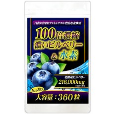 비티 북유럽산 100배 농축 빌베리 플러스 수소 360정 6개월분 2개 일본 건강식품