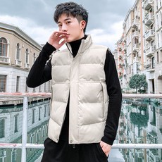 秋冬男士韓版潮流羽絨棉加厚保暖馬甲背心