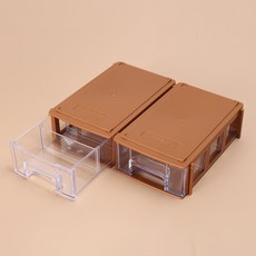 수납함 정리함 사물함 부품상자 5cm 8.5x4.5cm 브라운 다용도수납함 부품박스