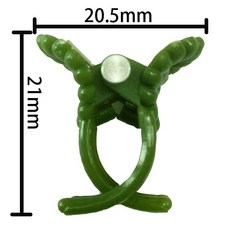 【惠欣商行】【500支裝】台灣製造番茄夾、苦瓜夾、蘭花夾、太陽花夾、果梗夾-蘭花夾-小1, 綠色, 1個