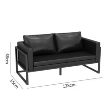 QJUN 臺球沙髮觀球椅子，桌球廳專用休息沙髮，舒適看球臺球室用品，耐用穩固。, 雙人沙發, 1個